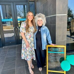 Simplee Apparel Floral Midi Dress in Cream, Green & Pink